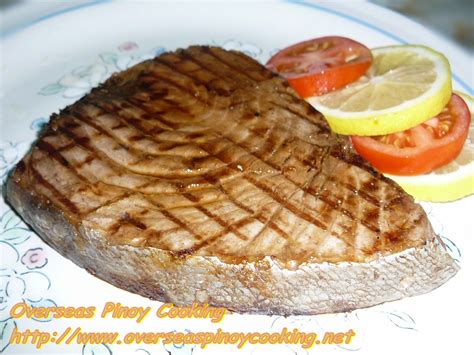 Grilled Tuna Steak, Inihaw na Bariles .